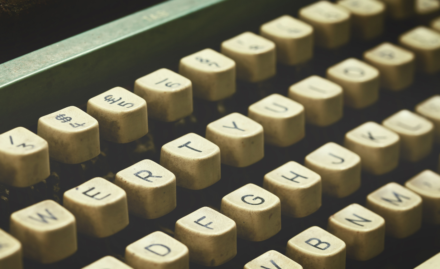 Photo of an old-fashioned computer keyboard